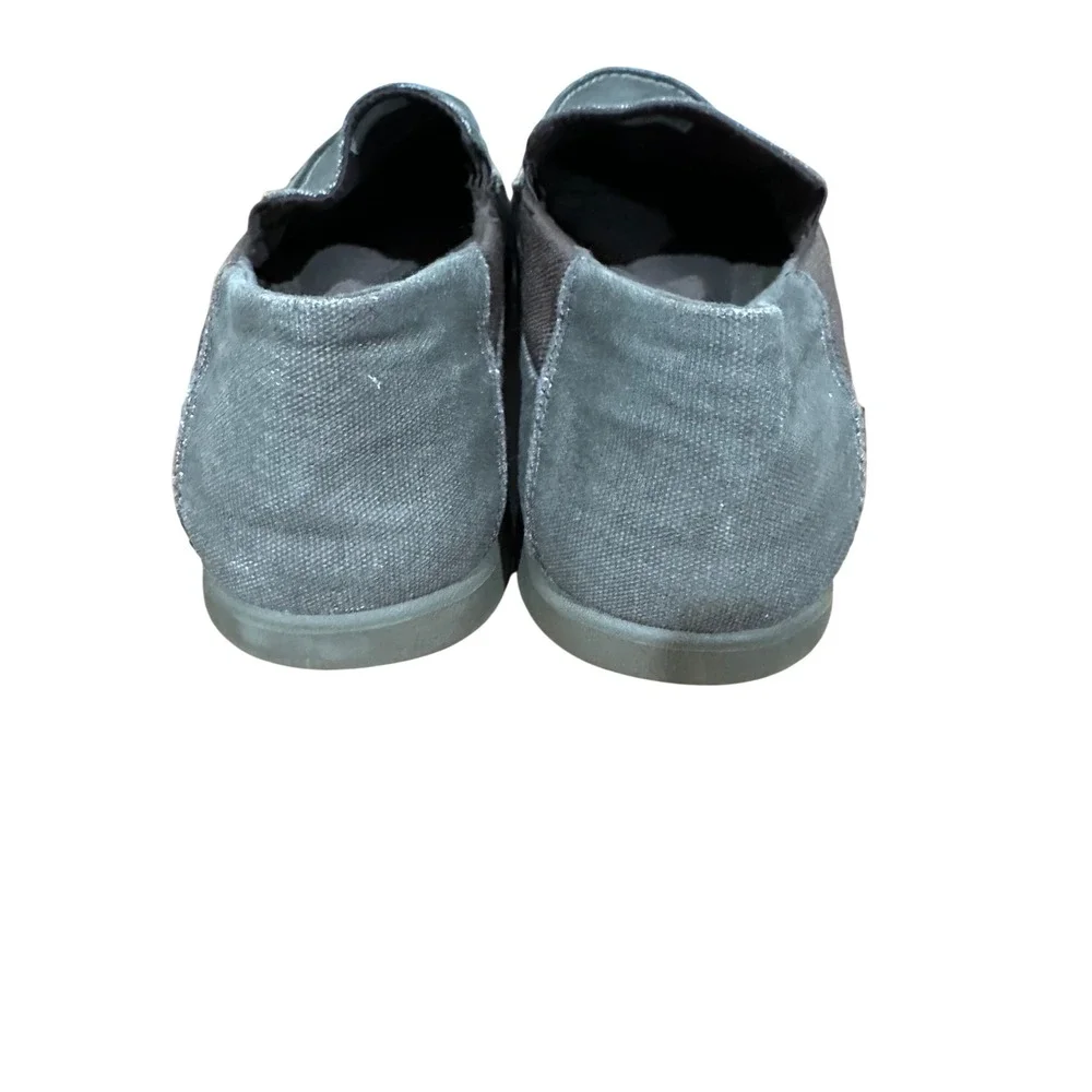 Crocs Santa Cruz Canvas Slip On Loafers Mens Size 12 Gray Casual Comfort Shoes